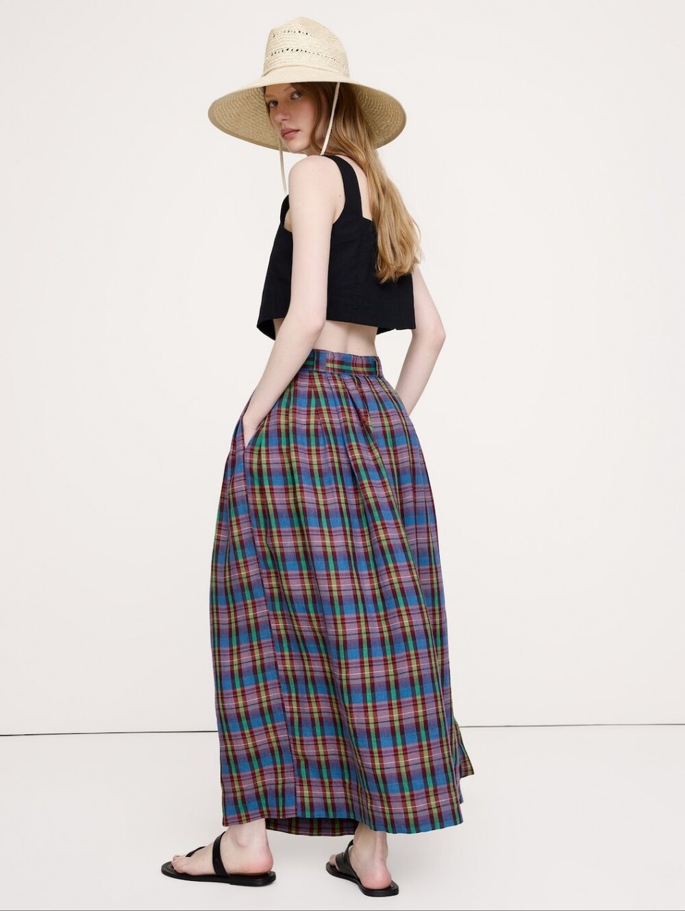 Banana Republic Archive Reissue Plaid Maxi Skirt